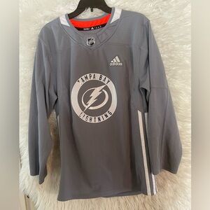 Tampa Bay Lightning NHL Adidas Climalite Practice Jersey. Size 44. RARE